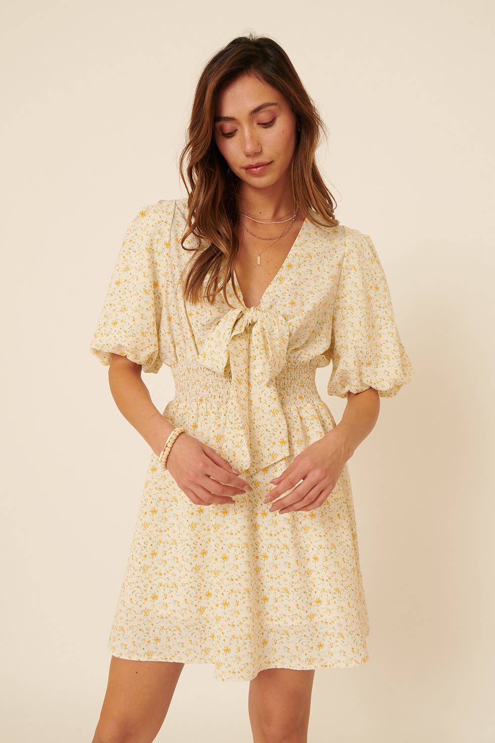 FLORAL MINI DRESS