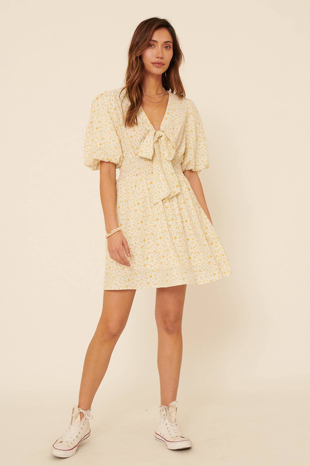FLORAL MINI DRESS