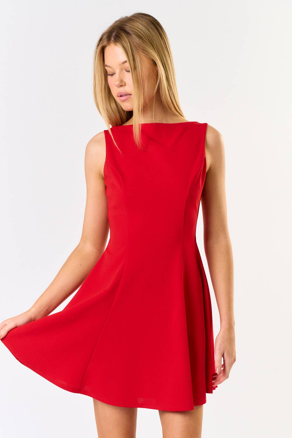 RED MINI DRESS