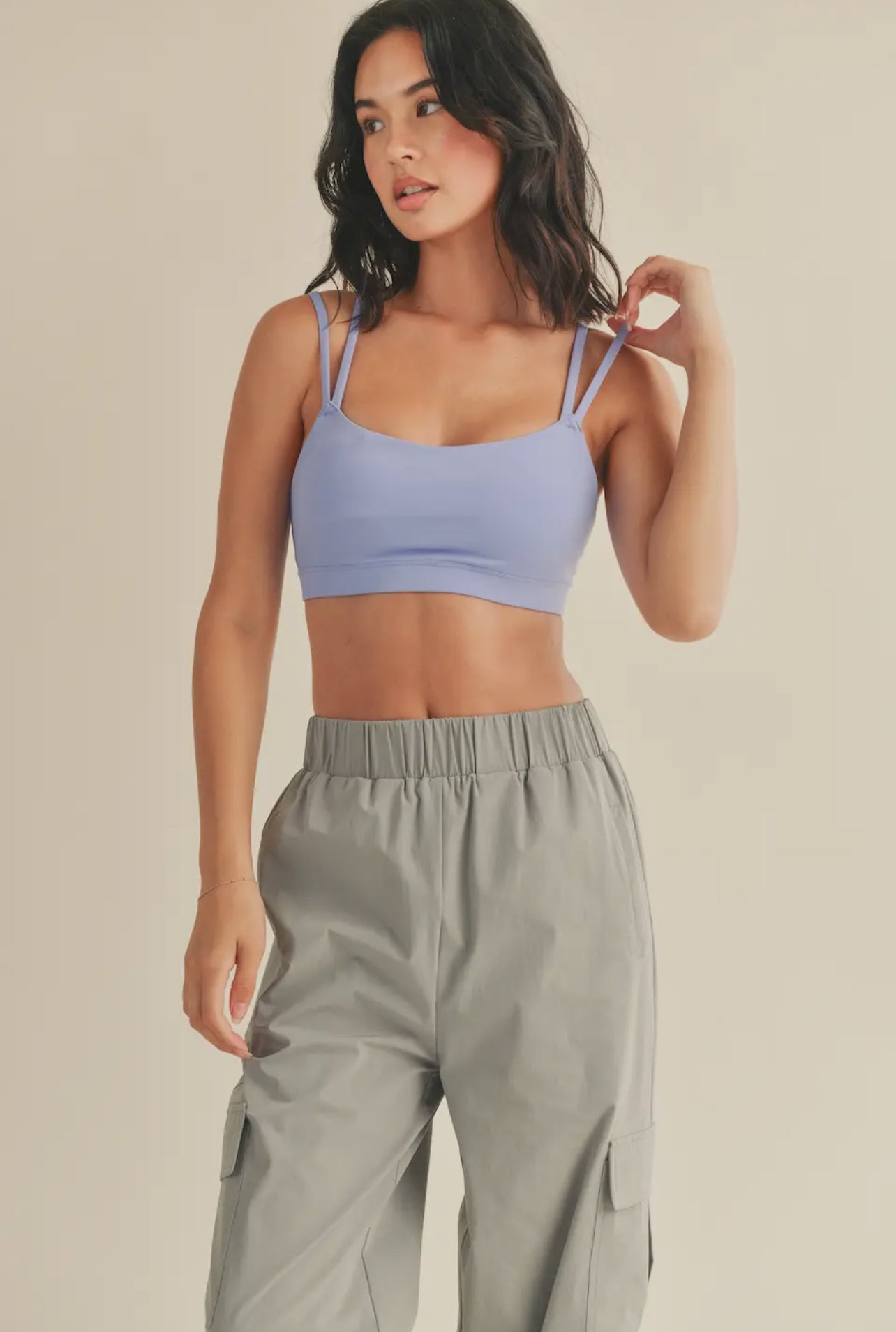 LAVENDER BLUE SPORTS BRA